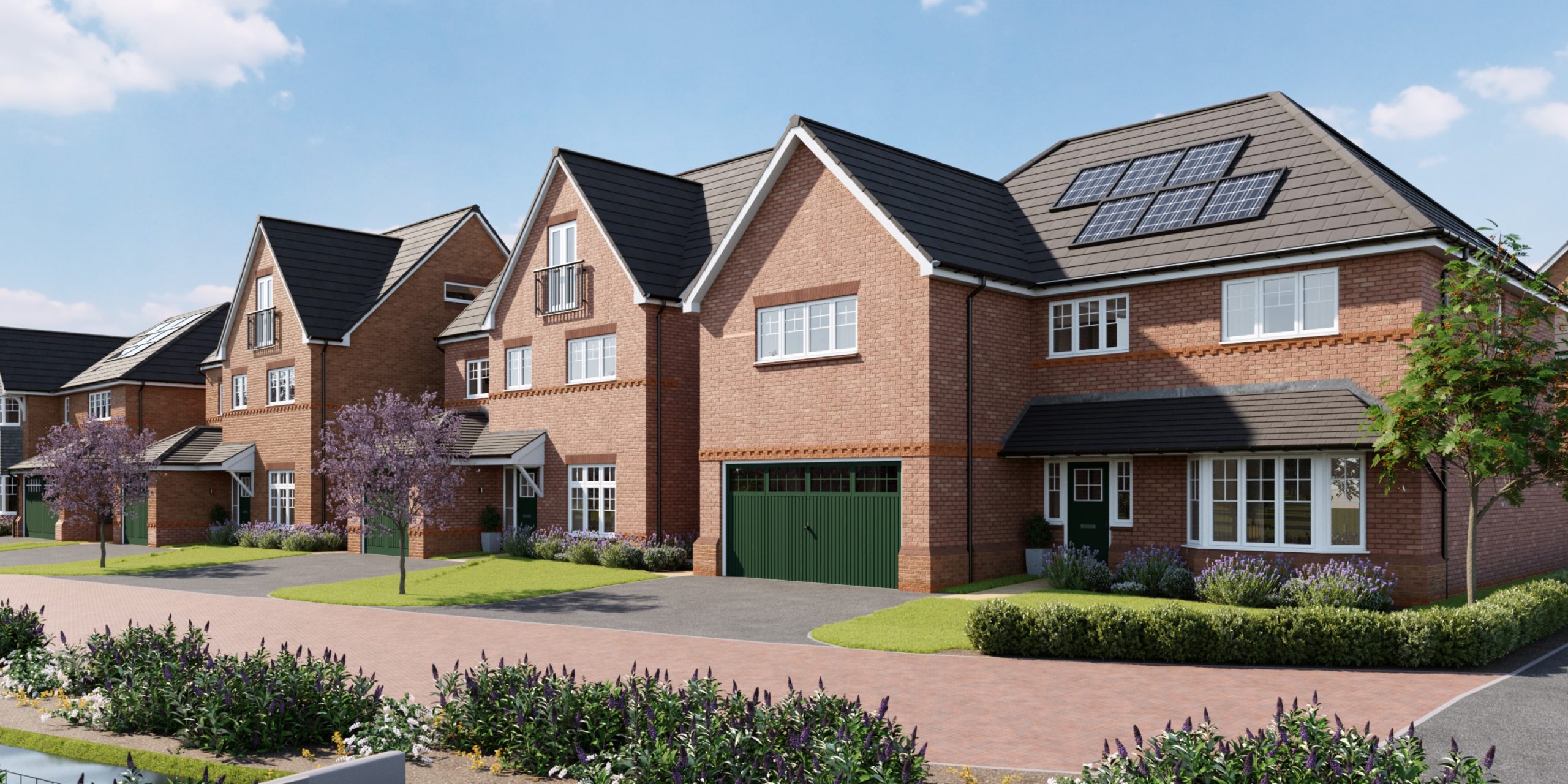 CGI external view of a detached 5 bedroom new build home, The Bowdon